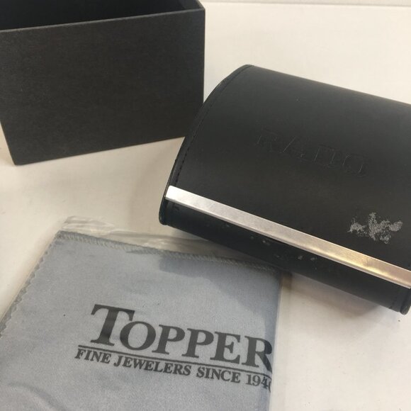 RADO DIASTAR SWISS QUARTZ JUBILE WRIST WATCH 11 DIAMONDS TITANIUM-CERAMIC UNISEX - Picture 12 of 15